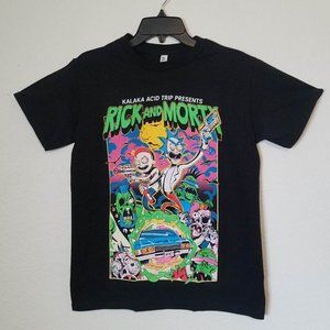 New "Rick and Morty Acid Trip" Unisex Silkscreen T-Shirt Small–2XL